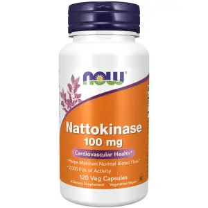 Nattoquinase, 100 mg, 120 Cápsulas Vegetais, Now Foods