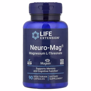 Neuro-Mag®, L-treonato de Magnésio, 90 Cápsulas Vegetarianas, Life Extension
