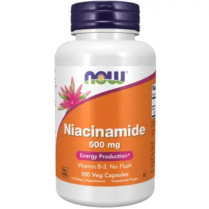 Niacinamida, 500 mg, 100 Cápsulas Vegetais, Now Foods