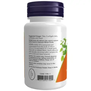 Óleo de alho, 1.500 mg, 100 Cápsulas Softgel, Now Foods
