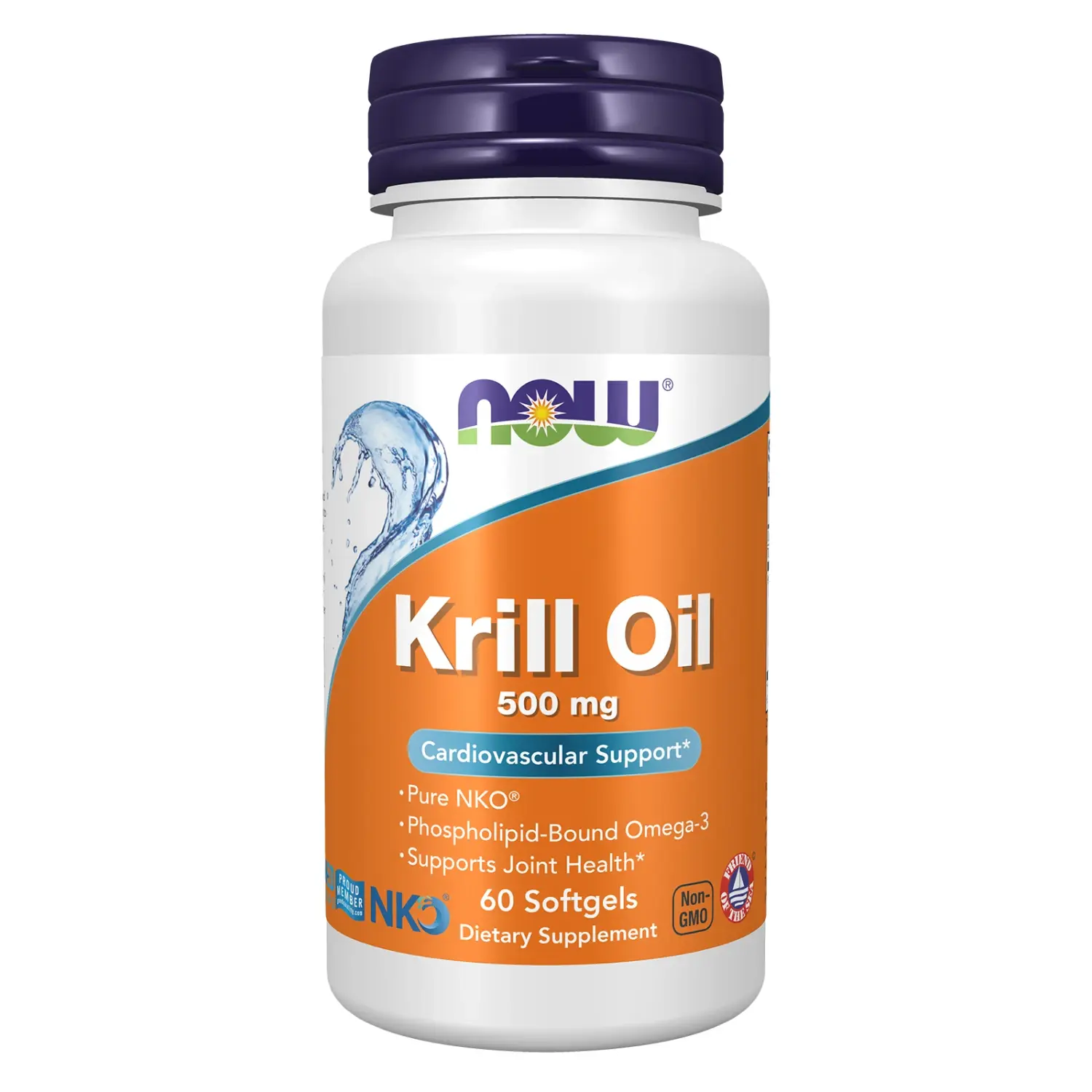 Óleo de Krill, 500 mg, 60 Cápsulas Softgel, Now Foods