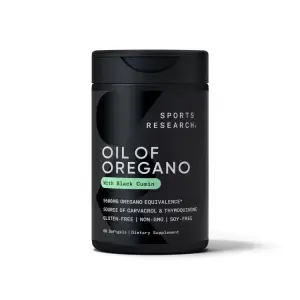 Óleo de Orégano com Cominho Preto, 60 Cápsulas Softgel, Sports Research