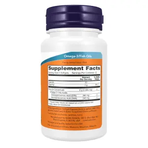 Ômega-3, Óleo de Peixe, 1.000 mg, 200 Cápsulas Softgel, Now Foods