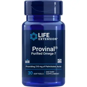 Ômega-7 Purificado Provinal, 420 mg, 30 Cápsulas Softgel, Life Extension