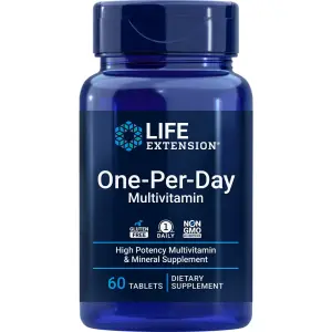 One-Per-Day, Multivitamínico 1 Comprimido por Dia, 60 Comprimidos, Life Extension