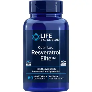 Optimized Resveratrol Elite™, 60 Cápsulas Vegetarianas, Life Extension