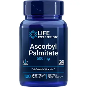 Palmitato de Ascorbila, 500 mg, 100 Cápsulas Vegetarianas, Life Extension