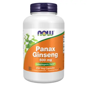 Panax ginseng, 500 mg, 250 Cápsulas Vegetais, Now Foods