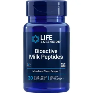 Peptídeos de Leite Bioativos, 30 Cápsulas Vegetarianas, Life Extension