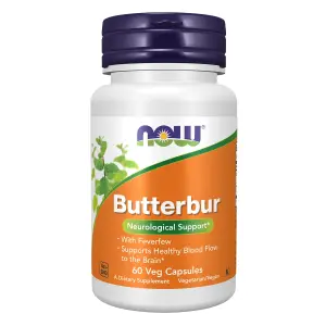 Butterbur With Feverfew, Petasites com Tanaceto, 60 Cápsulas Vegetais, Now Foods