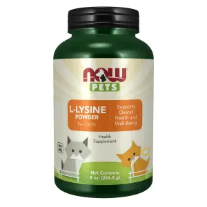 Pets, L-Lisina para Gatos, 226,8 g (8 oz), Now Foods