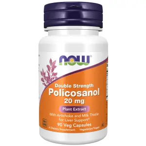 Policosanol, Força Dupla, 20 mg, 90 Cápsulas Vegetais, Now Foods