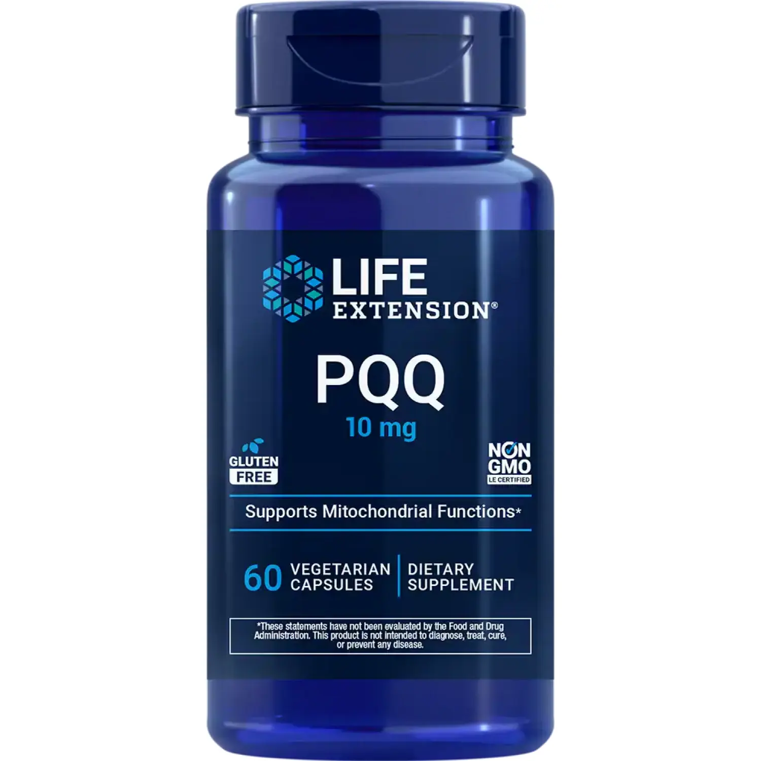 PQQ, 10 mg, 60 Cápsulas Vegetarianas, Life Extension