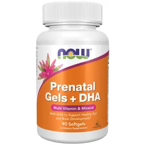 Pré-natal Gels+ DHA, 90 Cápsulas Softgel, Now Foods