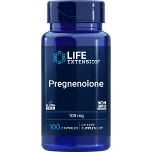 Pregnenolona, 100 mg, 100 Cápsulas, Life Extension