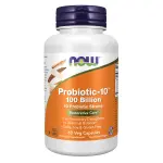 Probiotic-10™, 100 Bilhões, 10 Cepas Probióticas 60 Cápsulas Vegetais, Now Foods
