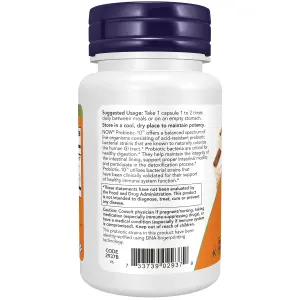 Probiotic-10™ 25 Bilhões, 30 Cápsulas Vegetais, Now Foods