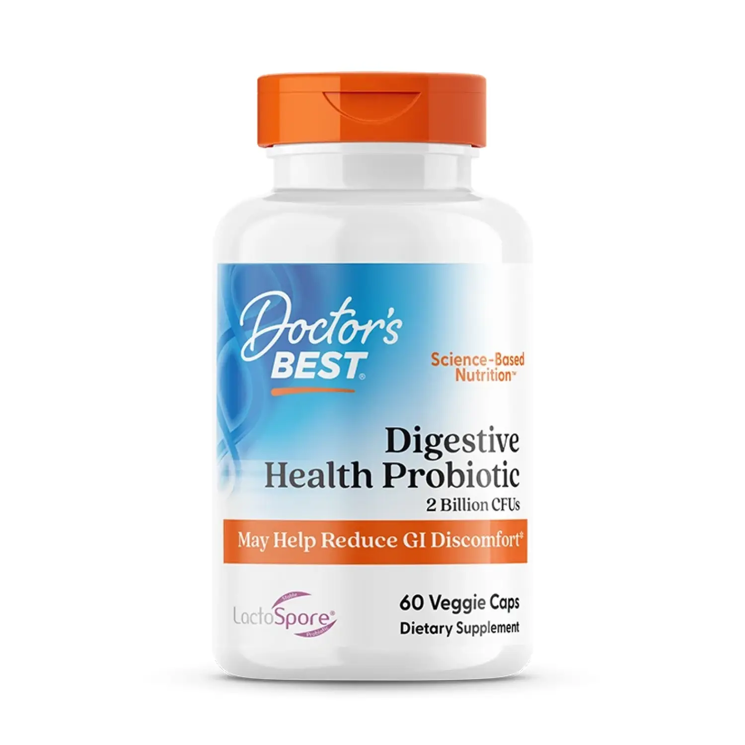 Probiótico para a Saúde Digestiva, 133 mg (2 Bilhões de UFCs), 60 Cápsulas Vegetais, Doctor's Best