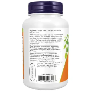 Prostate Support, 90 Cápsulas Softgels, Now Foods