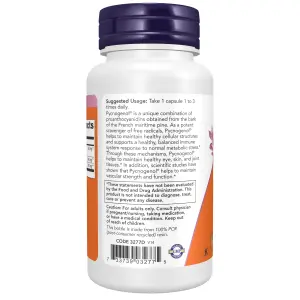 Pycnogenol® com Rutina e Extrato de Amla, 60 mg, 50 Cápsulas Vegetais, Now foods