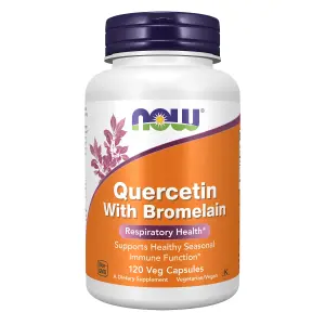 Quercetina com Bromelaína, 120 Cápsulas Vegetais, Now Foods