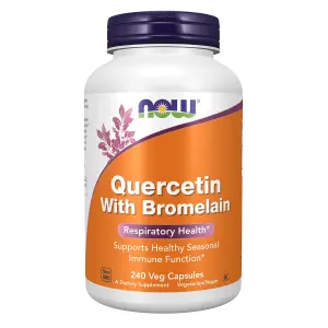 Quercetina com Bromelina, 240 Cápsulas Vegetais, Now Foods