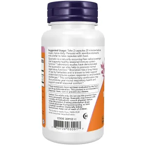 Quercetina com Bromelina, 240 Cápsulas Vegetais, Now Foods