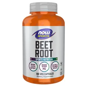 Raiz de Beterraba, 180 Cápsulas Vegetais (0,55 g por Cápsula), Now Foods
