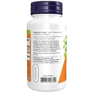 Raiz de Valeriana, 500 mg, 100 Cápsulas Vegetais, Now Foods