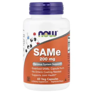 SAMe, 200 mg, 60 Cápsulas Vegetais, Now Foods