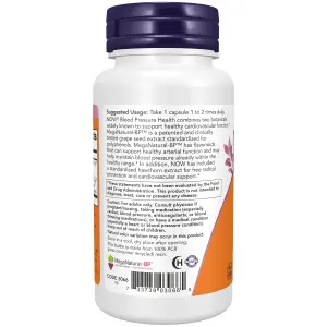 Saúde da Pressão Sanguínea, 90 Cápsulas Vegetais, Now Foods