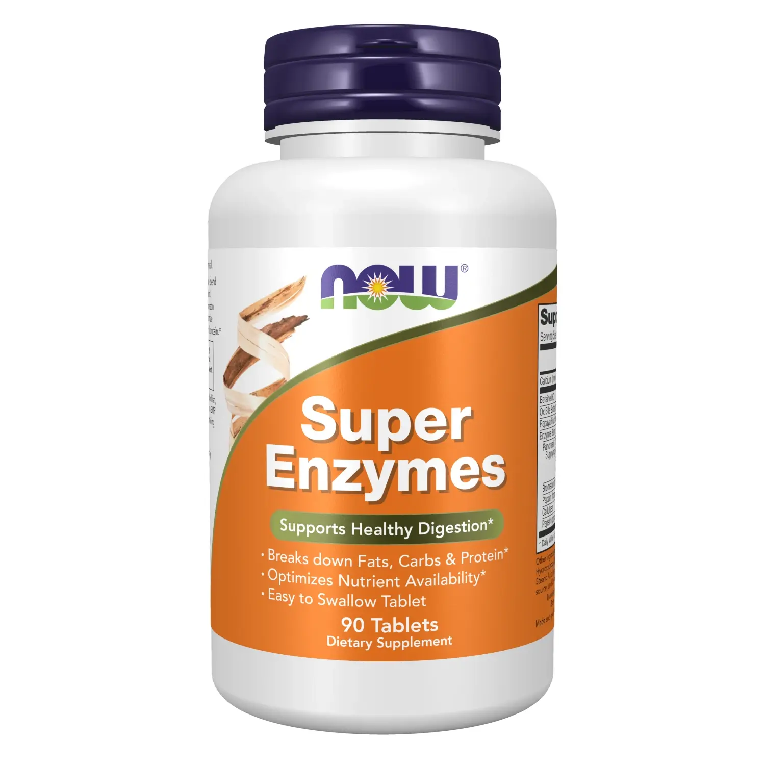 Super Enzimas, 90 Comprimidos, Now Foods