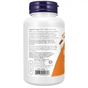 Super Enzimas, 90 Comprimidos, Now Foods