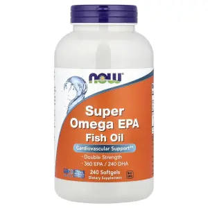 Super Ômega EPA, Óleo de Peixe, 240 Cápsulas Softgel (1.000 mg por Cápsula Softgel), Now Foods