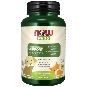 Suporte Cardiovascular para Cães/Gatos, 127 g (4,5 oz), Linha Pet, Now Foods