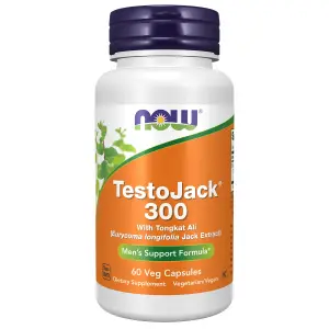 TestoJack 300™, 300 mg, 60 Cápsulas Vegetais, Now Foods