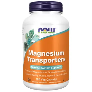 Transportadores de Magnésio, 120 mg, 180 Cápsulas Veganas, Now Foods