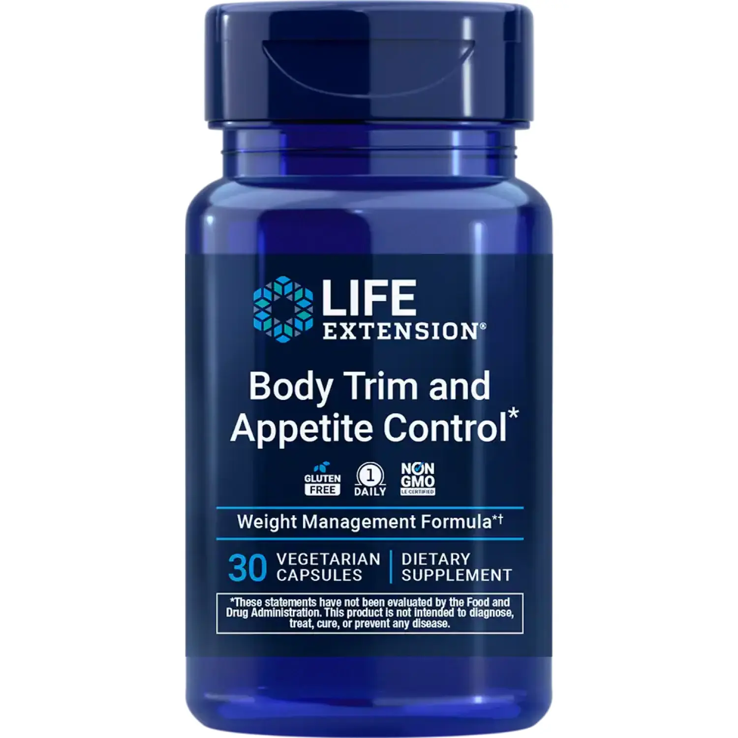 Tratamento Corporal e Controle do Apetite, 30 Cápsulas Vegetarianas, Life Extension