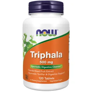 Triphala, 120 Comprimidos (500 mg por Comprimido), Now Foods