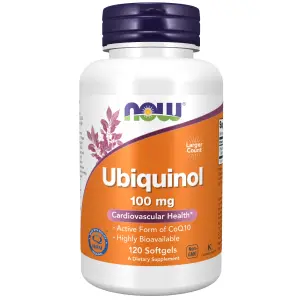 Ubiquinol, 100 mg, 120 Cápsulas Softgel, Now Foods