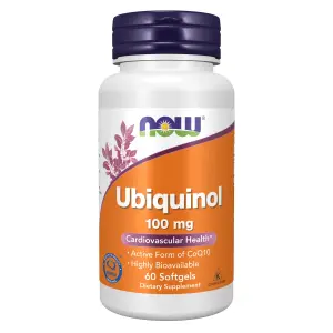 Ubiquinol, 100 mg, 60 Cápsulas Softgel, Now Foods