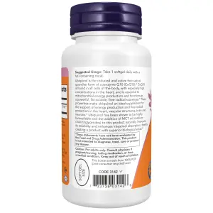 Ubiquinol, 100 mg, 60 Cápsulas Softgel, Now Foods