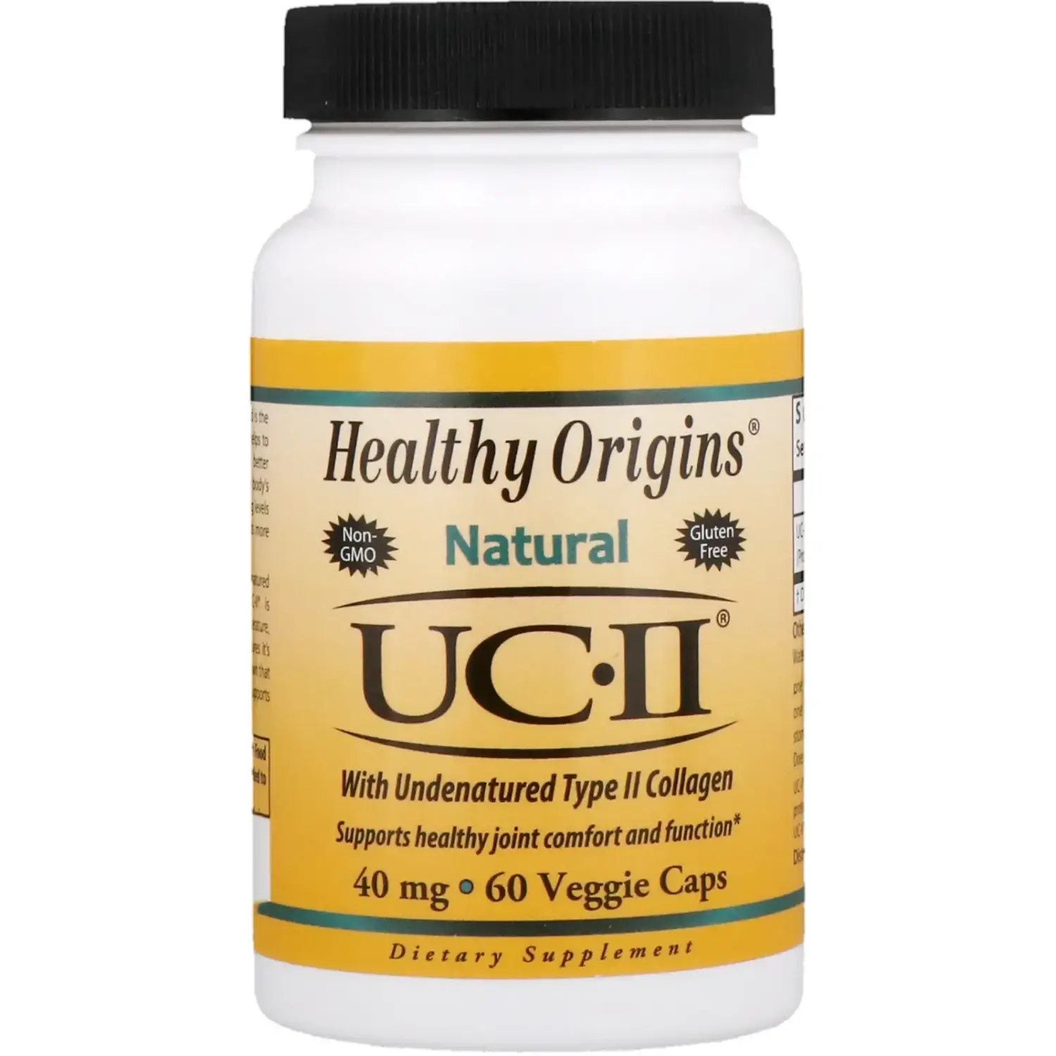 UC-II, 40 mg, 60 Cápsulas Vegetais, Healthy Origins