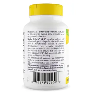 UC-II, 40 mg, 60 Cápsulas Vegetais, Healthy Origins