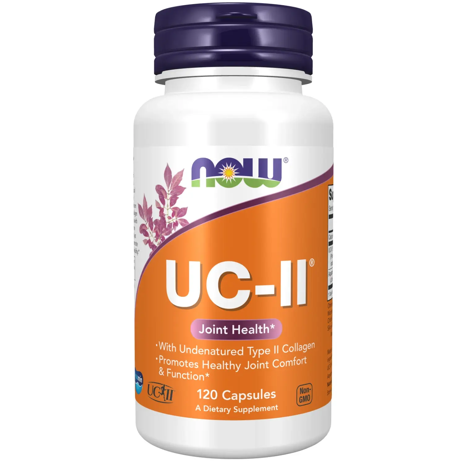 UC-II®, Saúde das Articulações com Colágeno Tipo II não Desnaturado, 120 Cápsulas, Now Foods