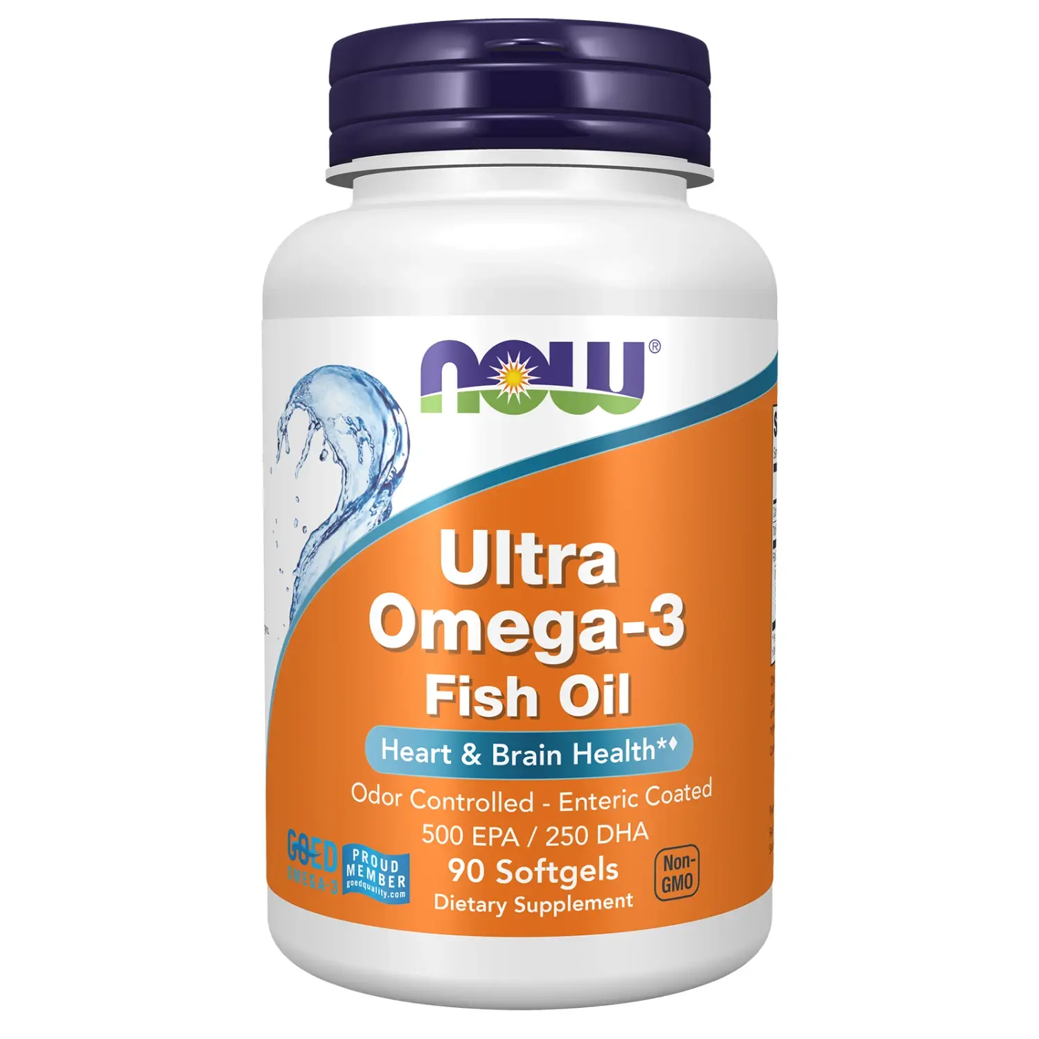 Ultra Ômega-3, Óleo de Peixe, 1.000 mg, 90 Cápsulas Softgel, Now Foods