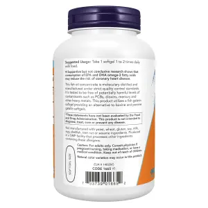 Ultra Ômega-3, 500 EPA/250 DHA, 180 Cápsulas Gelatinosas de Óleo de Peixe, Now Foods