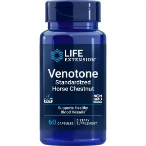 Venotone, Castanha-da-Índia Padronizada, 60 Cápsulas (250 mg por Cápsula), Life Extension