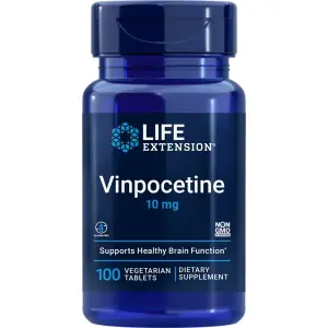 Vimpocetina, 100 Comprimidos Vegetarianos, Life Extension