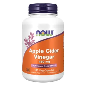 Vinagre de maçã, 450 mg, 180 cápsulas, Now Foods